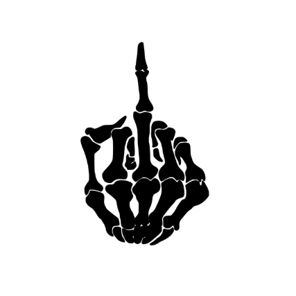 Skeleton Finger Sticker