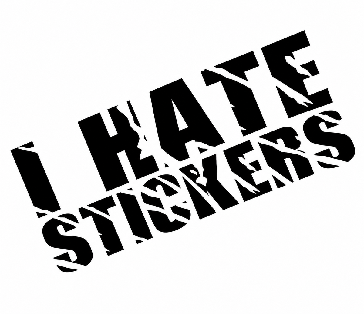 I Hate Stickers Sticker